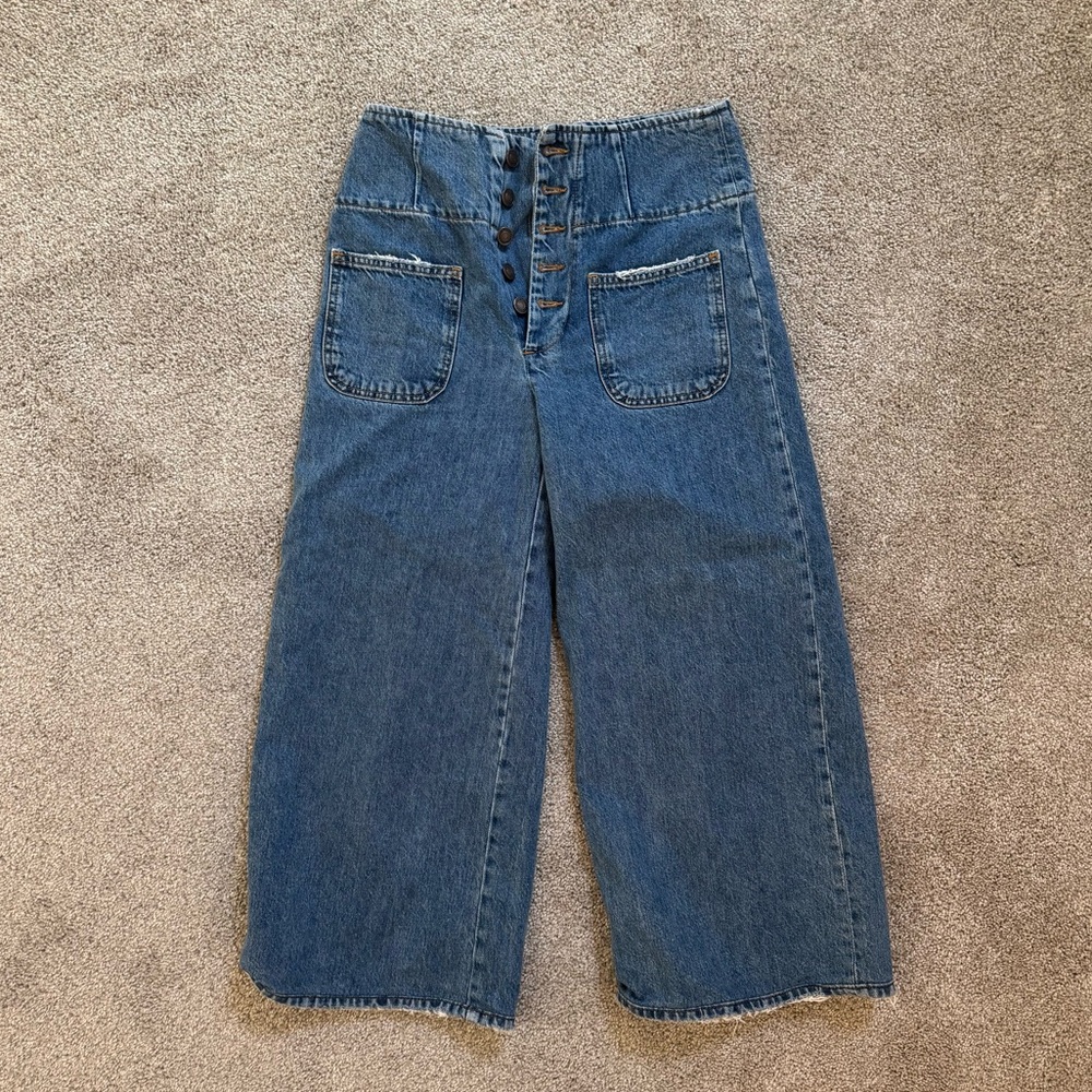 Free People Front Pocket Cropped Pants